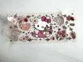 Hello Kitty Flowers & Rainbows UV DTF transfer sheet, upright view