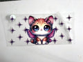 Butterfly-Wing Kitten UV DTF transfer sheet, upright view