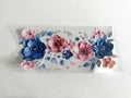 Pink & Blue Floral Garland UV DTF transfer sheet