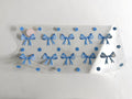 Blue Ribbon Bows & Polka Dots UV DTF transfer sheet