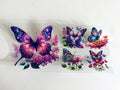 Galaxy Butterflies & Floral Accents UV DTF transfer sheet