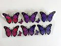 Pink & Purple Butterfly Collection UV DTF transfer sheet