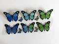 Blue, Mint & Green Butterfly Collection UV DTF transfer sheet