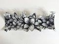 Black & White Flowers with Butterflies UV DTF transfer sheet