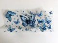 Blue Butterfly & Floral Collage UV DTF transfer sheet