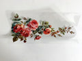 Coral & Pink Rose Branch UV DTF transfer sheet