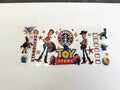 Toy Story Woody Coffee-Style Collage UV DTF transfer sheet