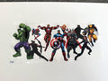 Marvel Superhero Action Lineup UV DTF transfer sheet