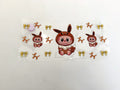 Eevee-Costume Dolls, Yellow Bows & Balloon Dogs UV DTF transfer sheet