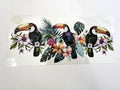 Tropical Toucans, Flowers & Foliage UV DTF transfer sheet