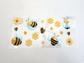 Happy Bees, Honeycomb, Daisies & Hearts UV DTF transfer sheet