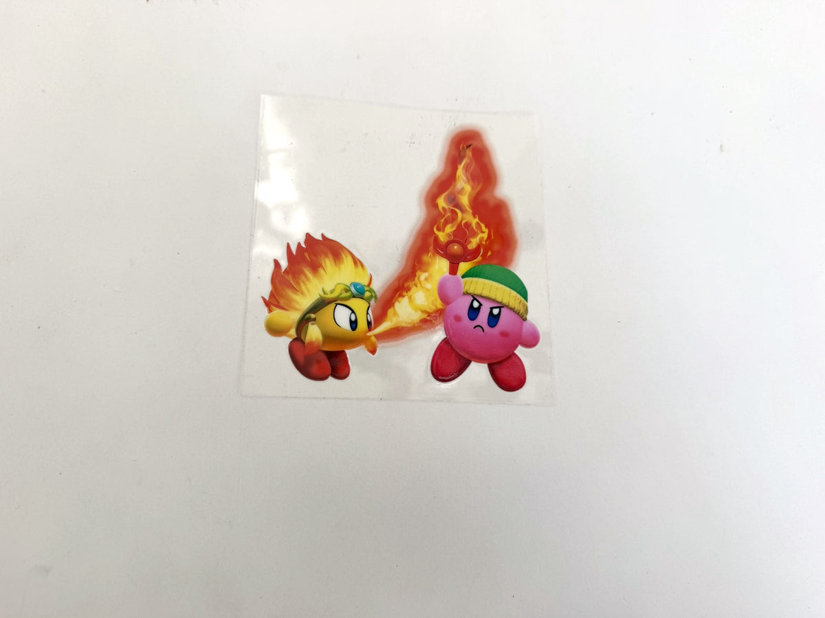 Kirby Fire Duo UV DTF transfer sheet