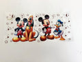 Mickey, Pluto & Donald with Stars and Crescent Moons UV DTF transfer sheet