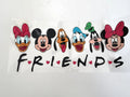 Disney Friends Faces & Red Hearts UV DTF transfer sheet