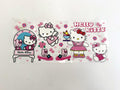 Hello Kitty Pink Character Collage, Flowers & Bows UV DTF transfer sheet