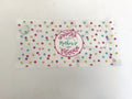 Happy Mother's Day Circle & Tiny Colorful Flowers UV DTF transfer sheet