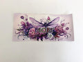Mom Life, Purple Dragonfly & Florals UV DTF transfer sheet