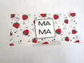 Mama Framed Lettering & Strawberries UV DTF transfer sheet